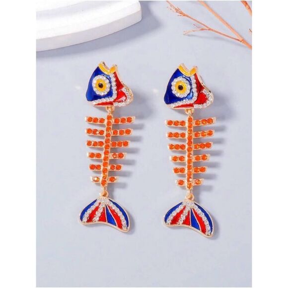 Zara Jewelry - Fishbone Drop Earrings A1897